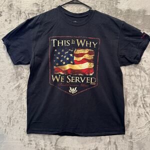 Battlespace “This Is Why We Served” Veteran Graphic Tee XL | Patriotic USA 7.62